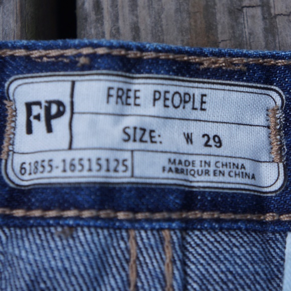 Free People Dark Wash Sweet Surrender Denim Shorts - Picture 3 of 5