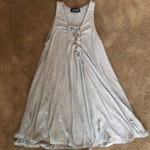 Gray mini dress