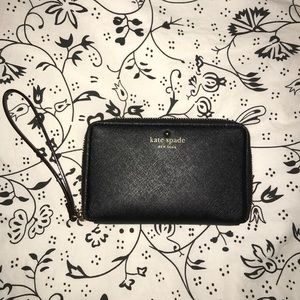 Kate spade black wristlet
