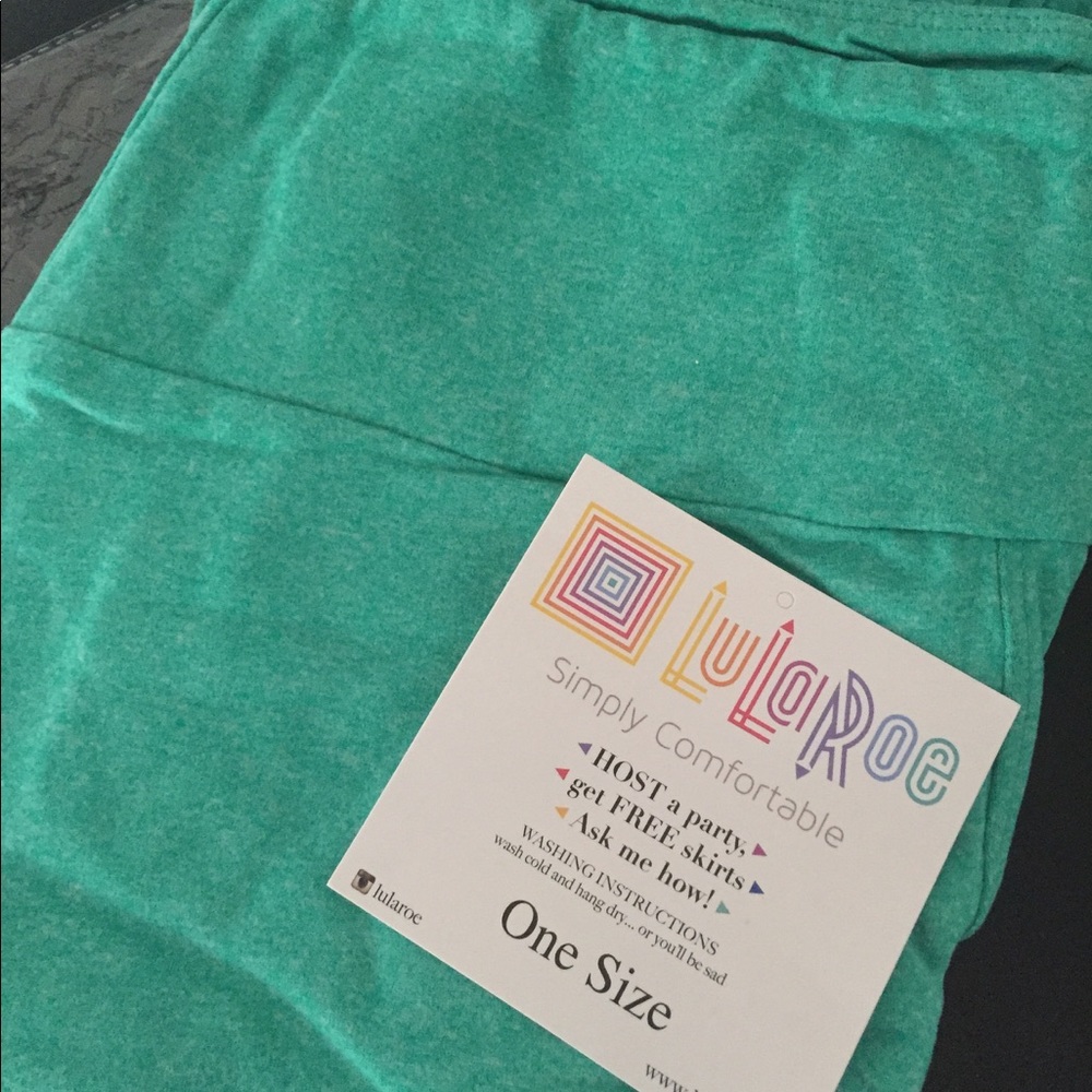 Lularoe heather green OS leggings