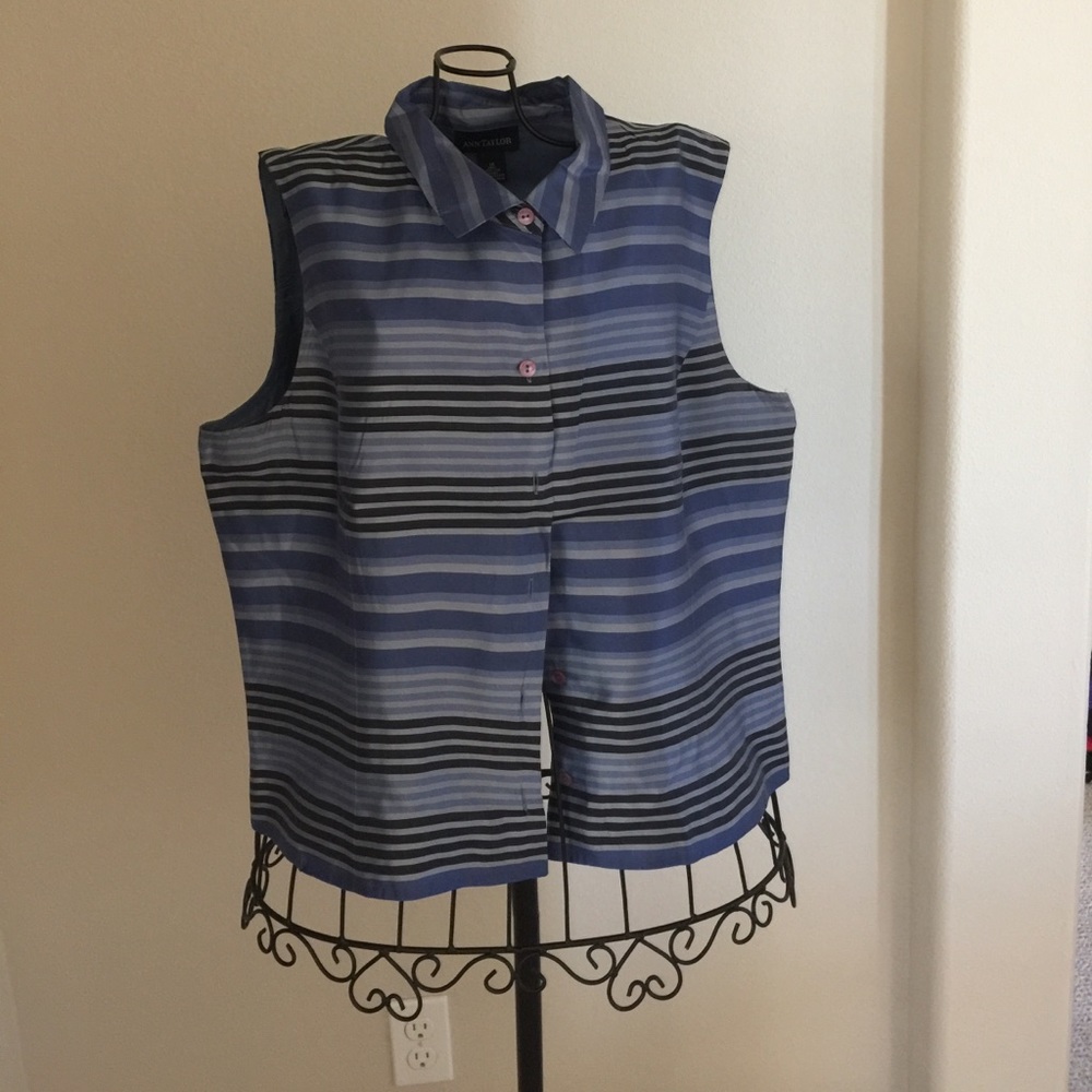 Silk sleeveless shirt