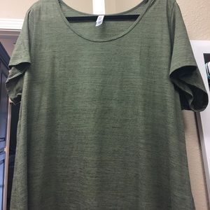 NWOT Lularoe 3xl green with micro striping classic