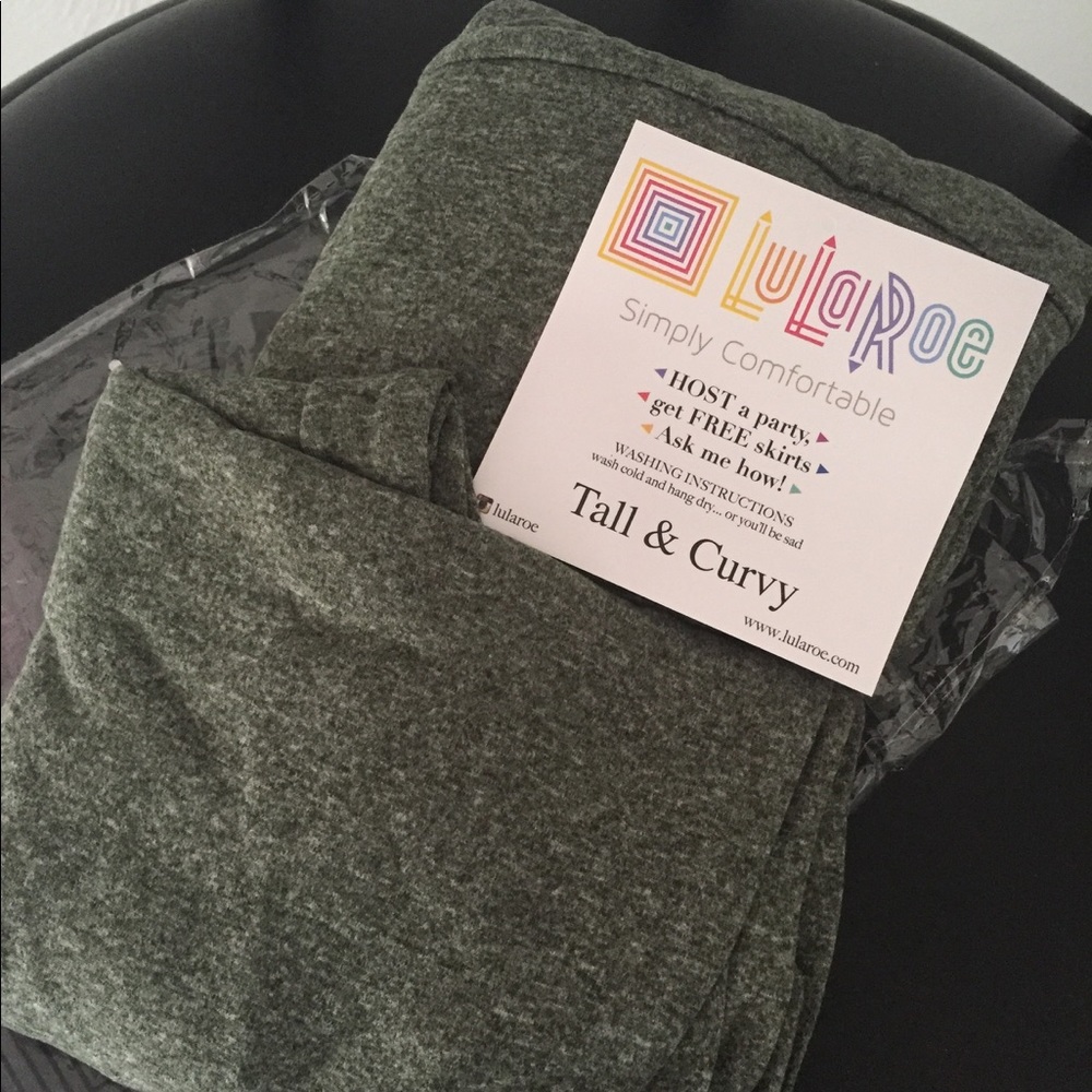 Lularoe Heather gray TC leggings