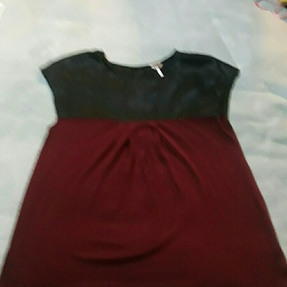 Black and red blouse