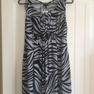 NWT black grey dress