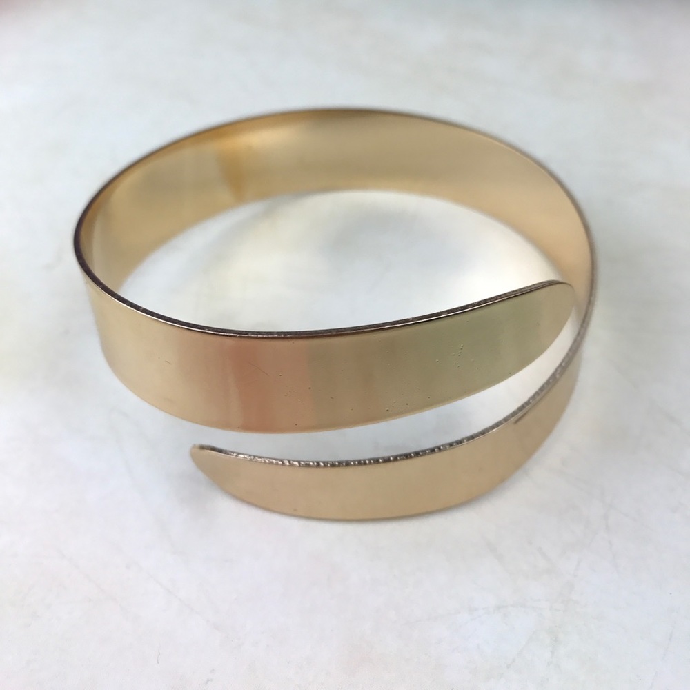 Golden Plated Wrap Accent Bracelet
