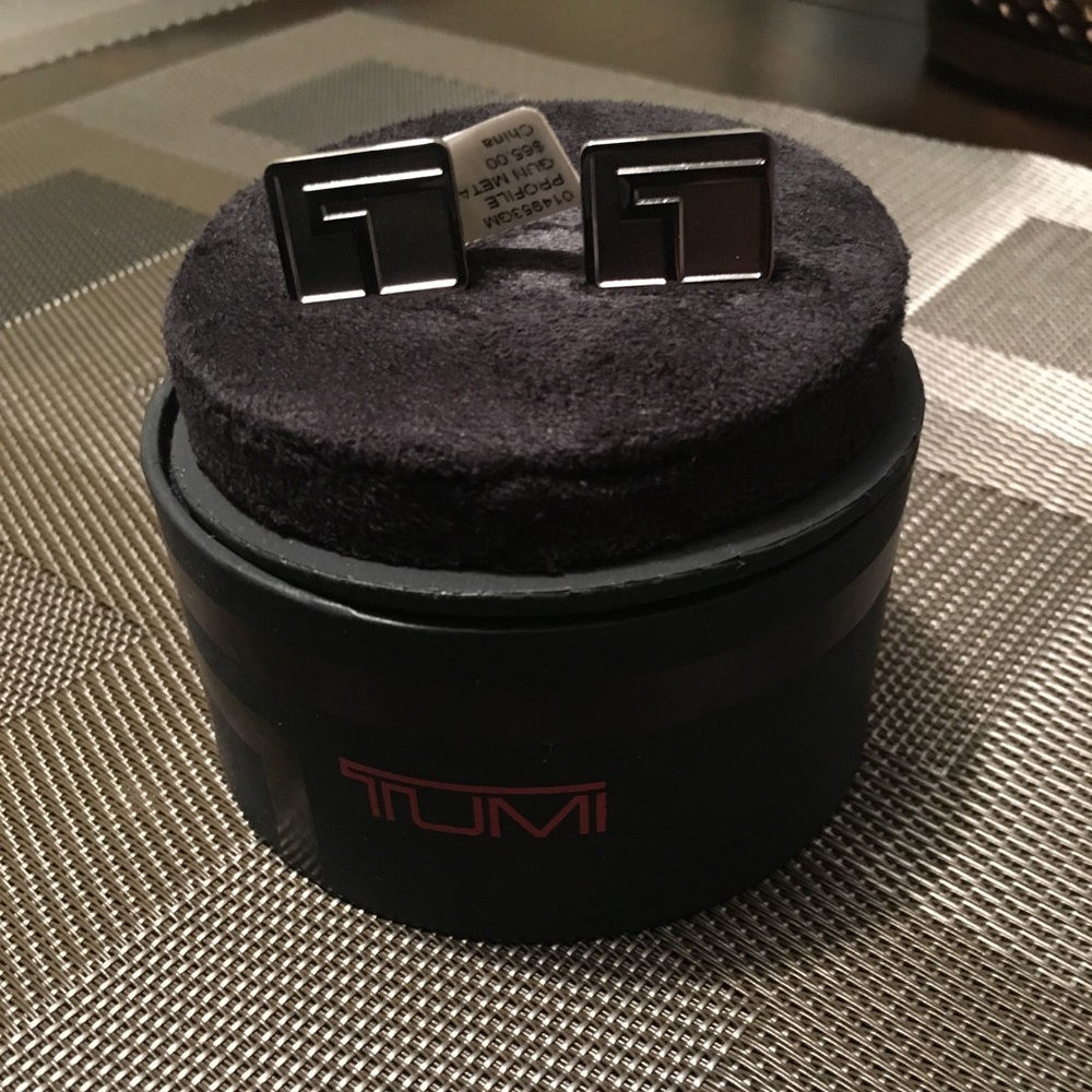 Tumi Gunmetal Cuff Links