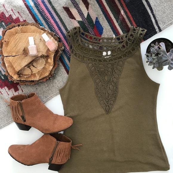 ANTHROPOLOGIE•Postmark Aicha Embellished Tank Top - Picture 2 of 7