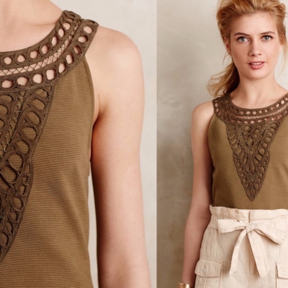 ANTHROPOLOGIE•Postmark Aicha Embellished Tank Top - Picture 3 of 7