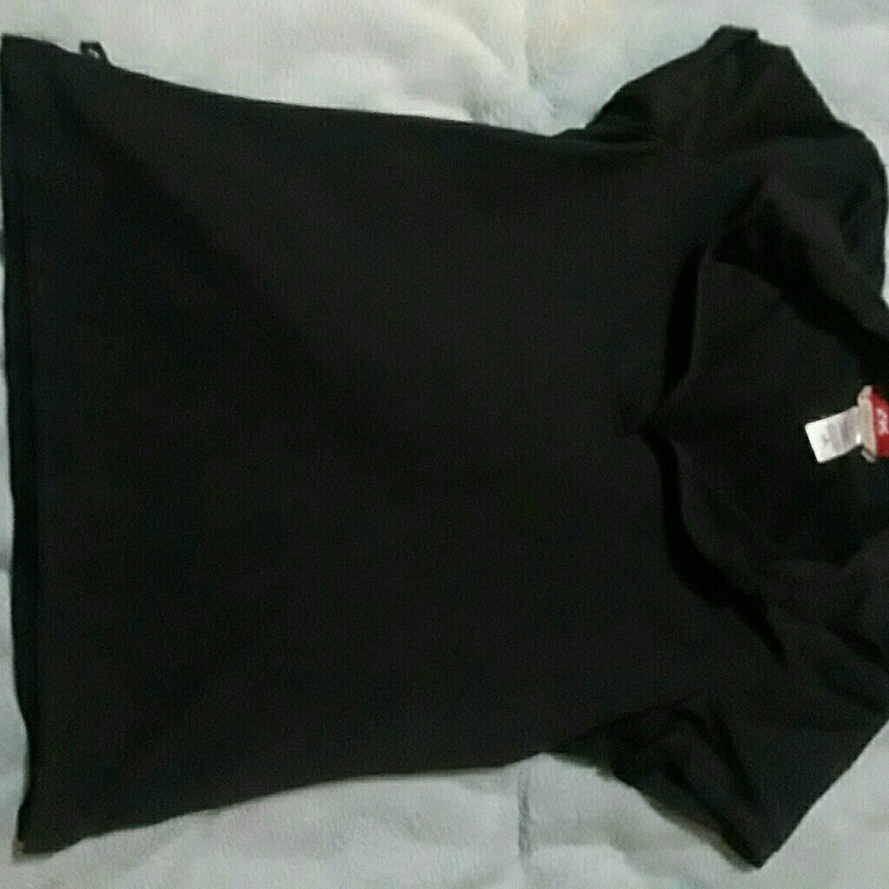 Black collared blouse