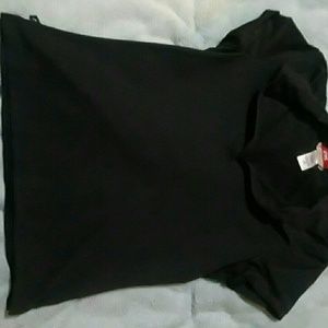 Black collared blouse