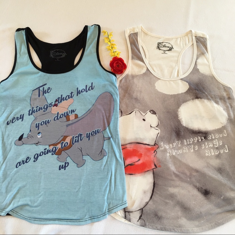Set of Hot Topic Disney Tanks