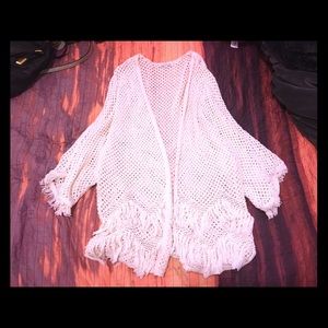 Fringe cardigan AE