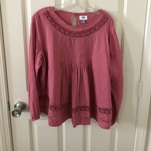Old navy long sleeve blouse size xl