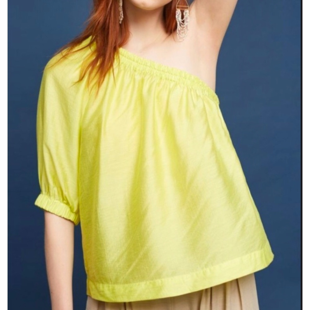 Anthropologie Maeve Leonie One-Shoulder Top