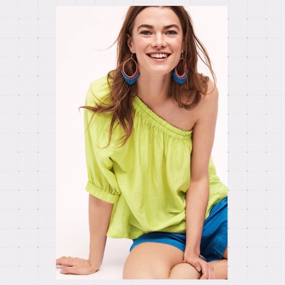 Anthropologie Maeve Leonie One-Shoulder Top - Picture 4 of 6