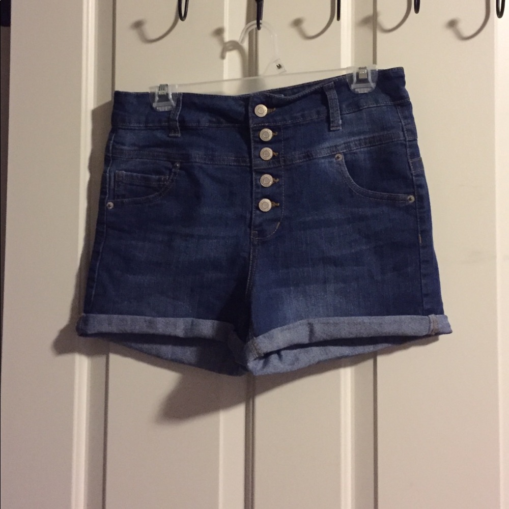 Women's High-Waisted Denim Shorts