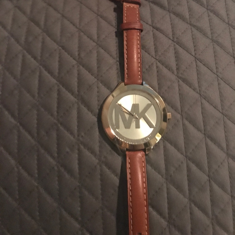 Michael Kors Women's Runway Leather Watch