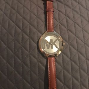 Michael Kors Women's Runway Leather Watch