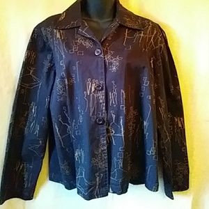 Keren Hart black cotton jacket - size L