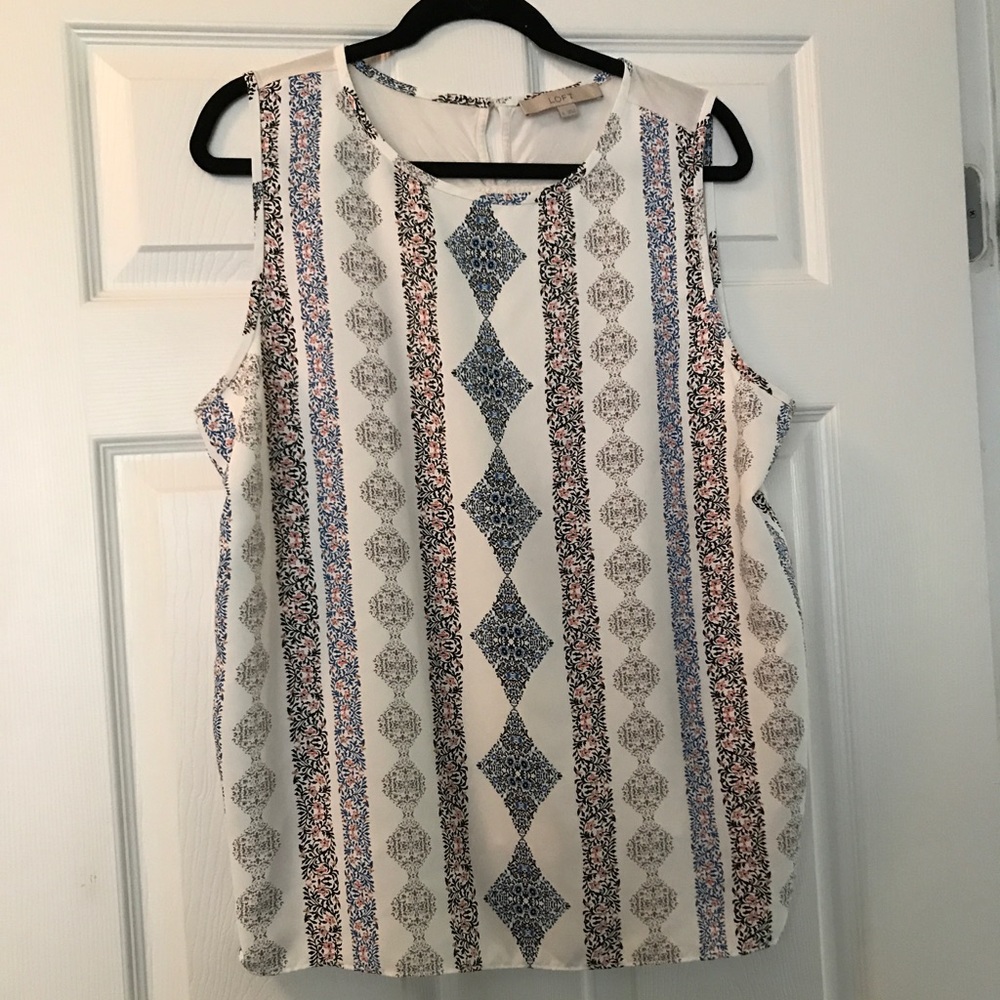 LOFT Mixed Media Top