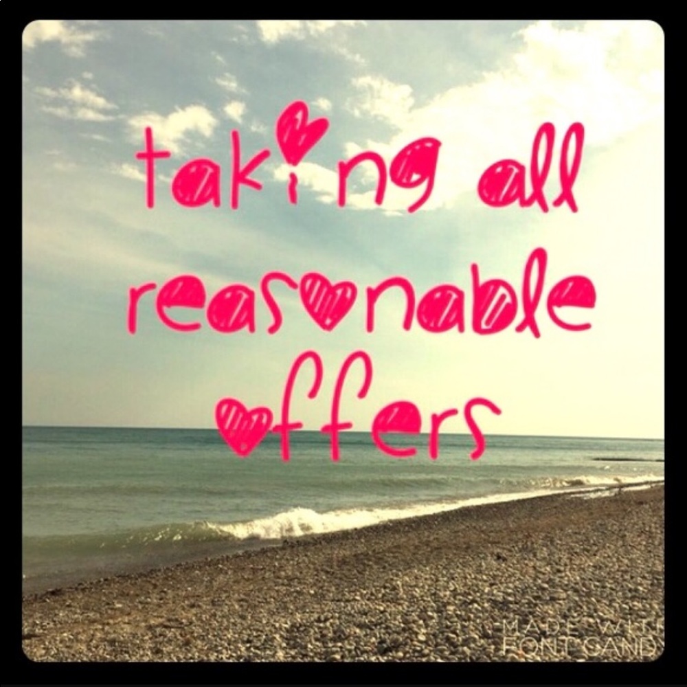 Make a reasonable offer on single item or bundle