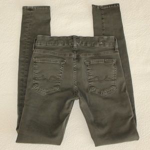 7 For All Mankind Army Green Jeans