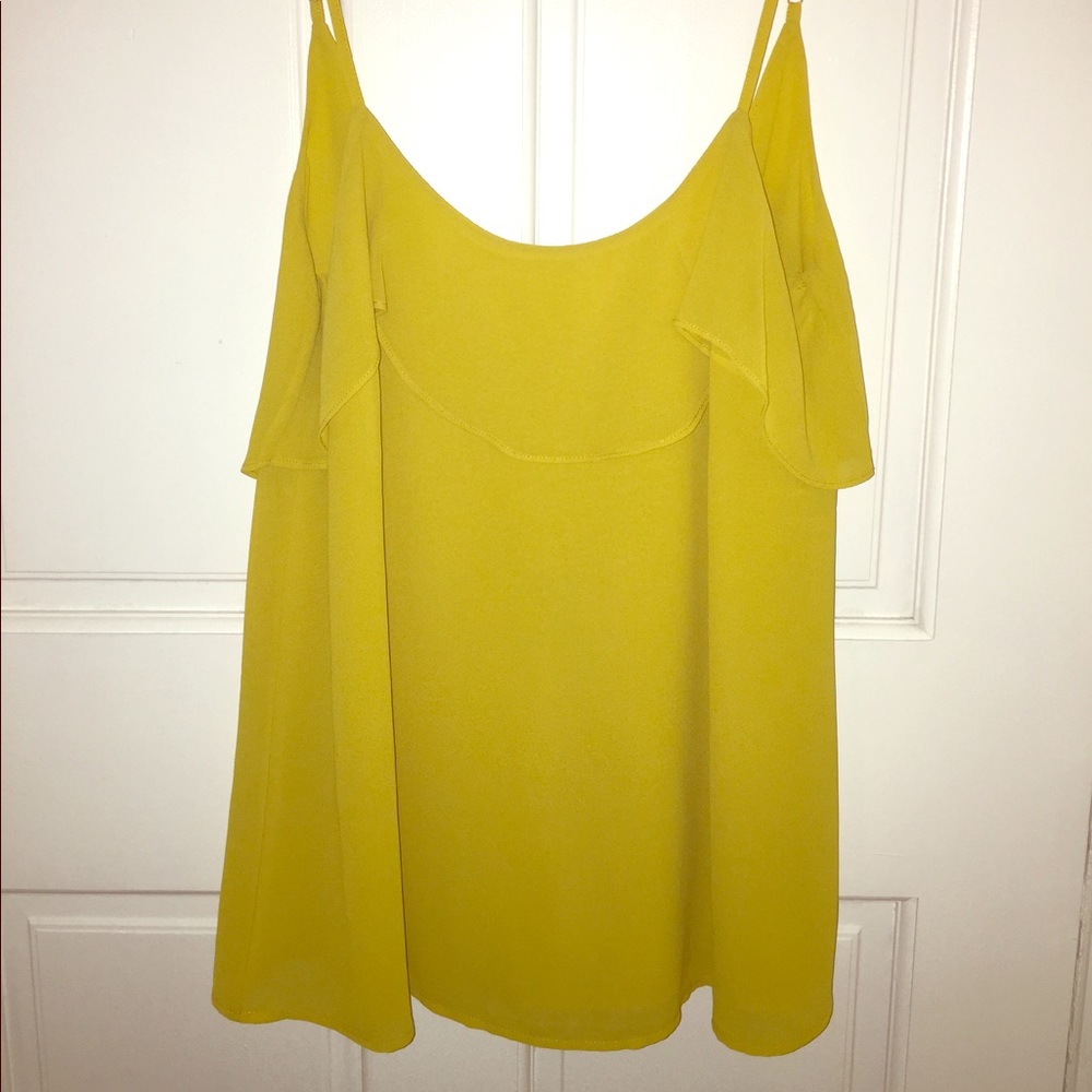 NWOT Dressy Yellow Tank