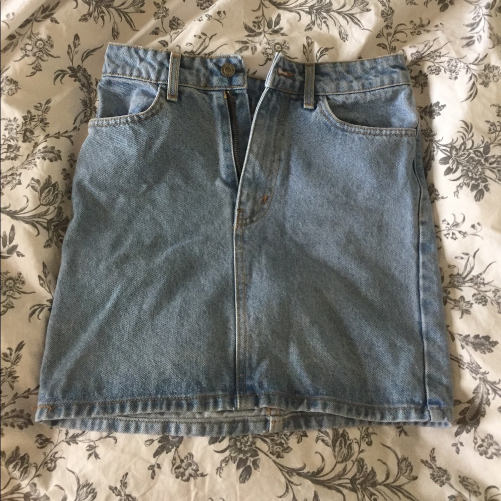 Small denim skirt