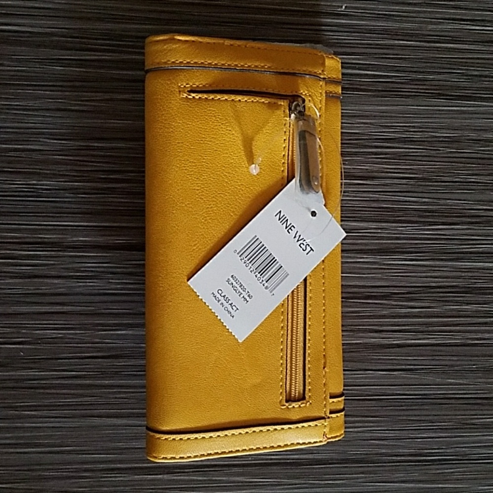 Ninewest yellow wallet