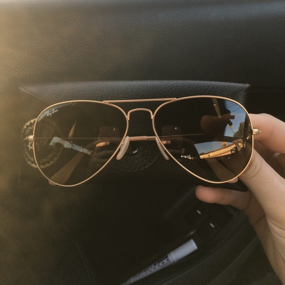 Brown aviator ray bans