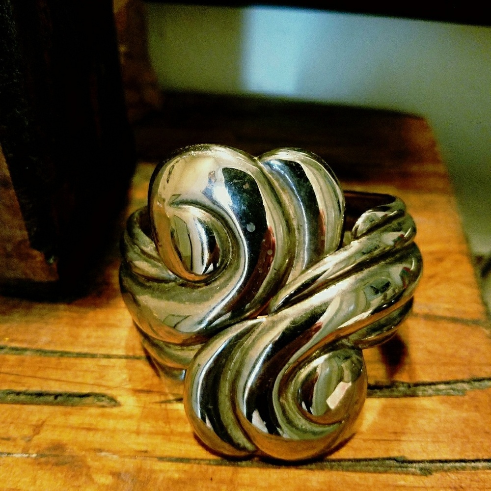 Beautiful Silver-Tone Statement Bracelet