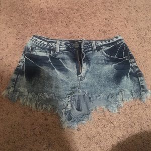 Denim shorts