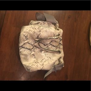 Kate spade snakeskin gray bag with bows