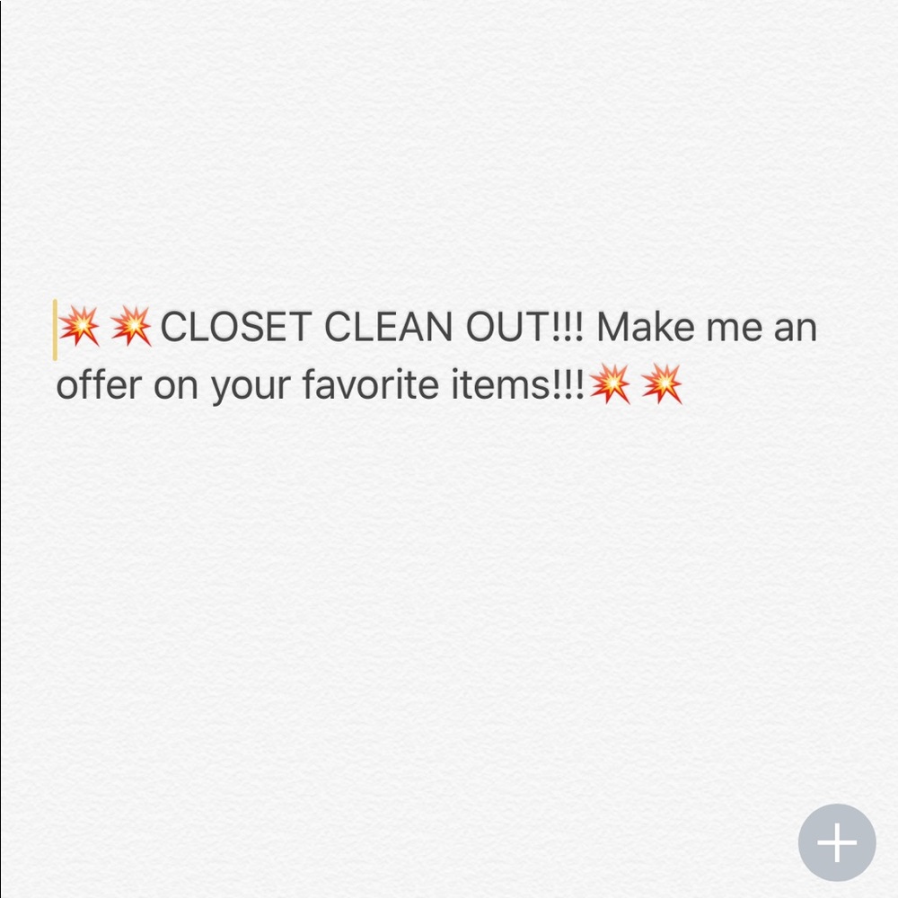 CLOSET CLEAN OUT! Make me an offer! :)