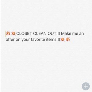 CLOSET CLEAN OUT! Make me an offer! :)