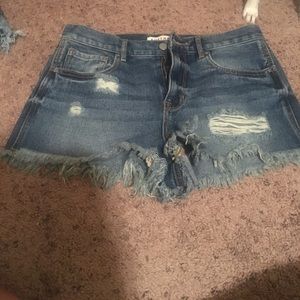 Denim shorts