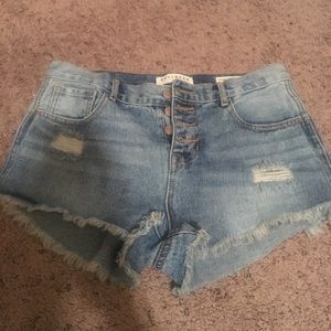 Denim shorts