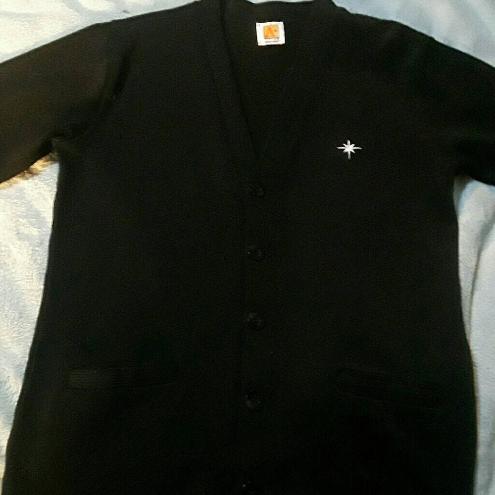 Black cardigan