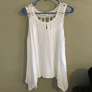Maurice's white dressy tank. Large