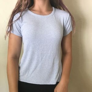 basic blue top