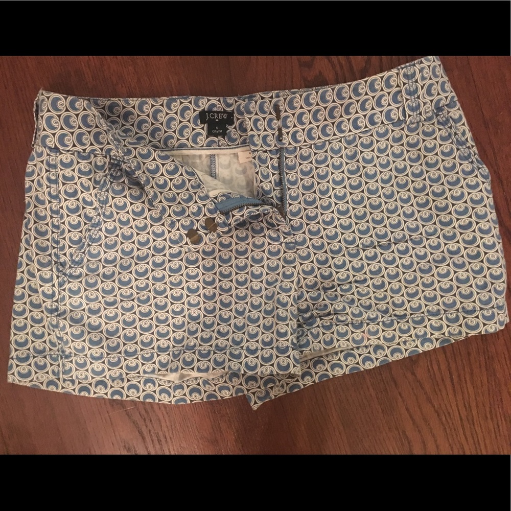 Jcrew city fit blue shorts