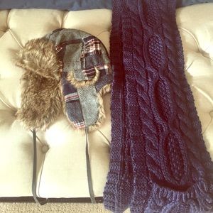 American eagle hat and scarf