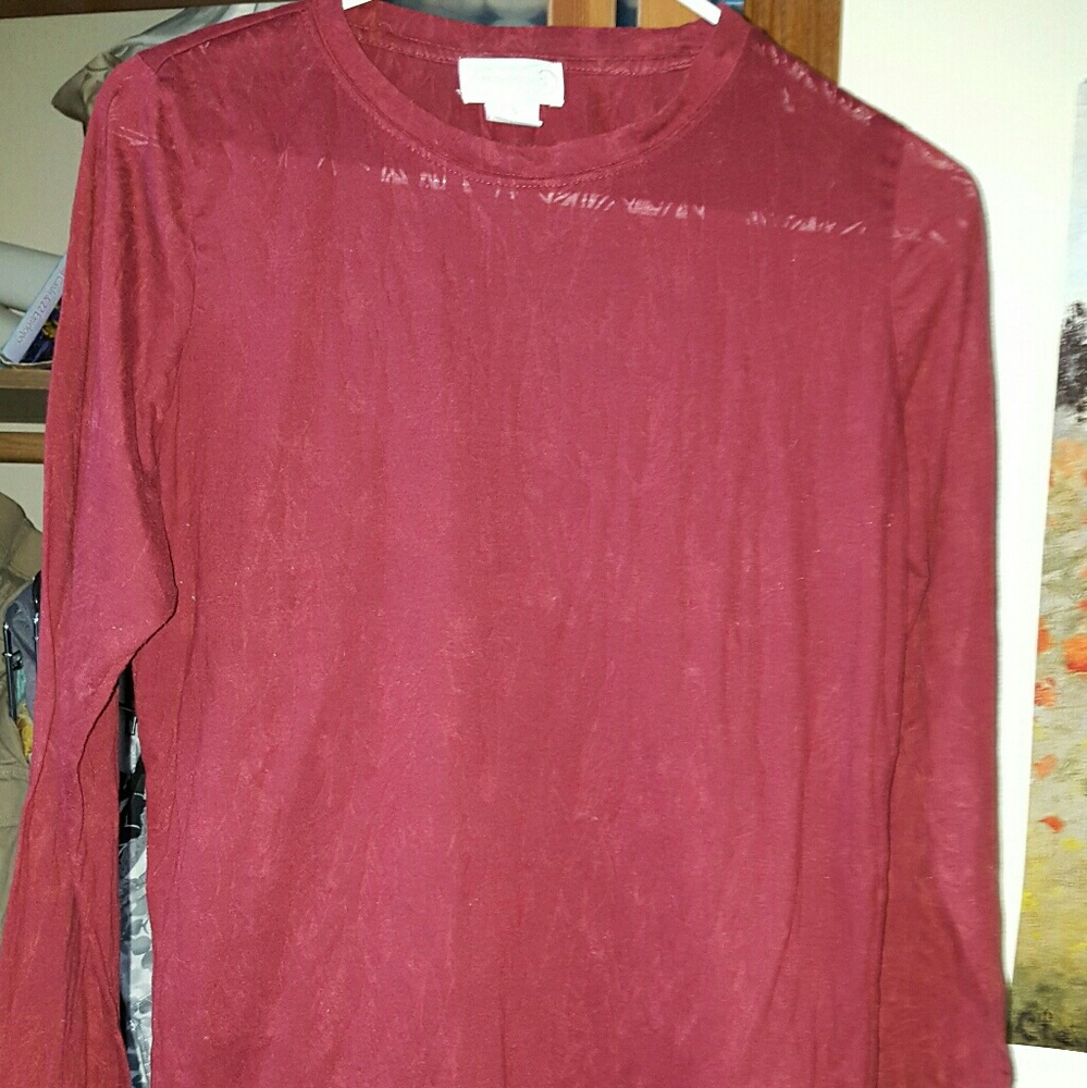 Maurices red branch burnout tee