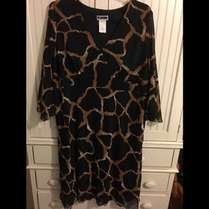 Long sleeve sheer dress