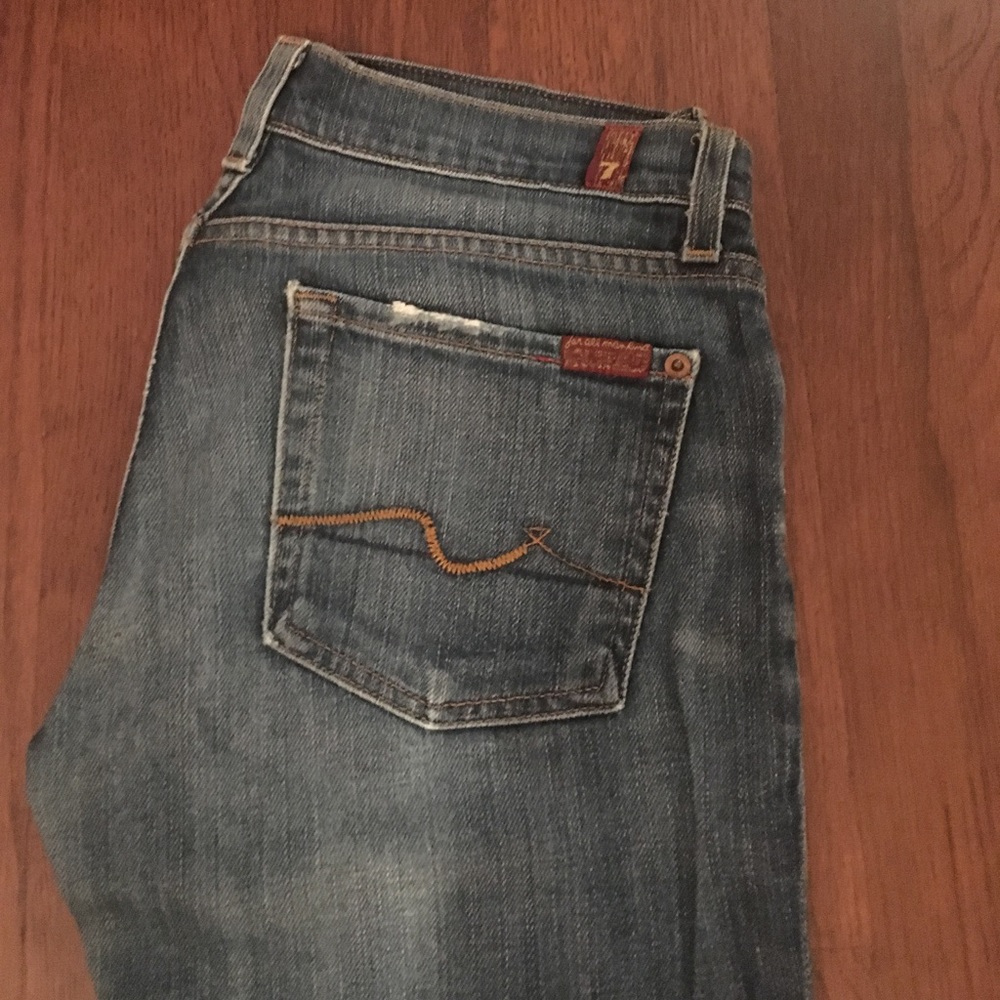 7 for all Mankind distressed jeans