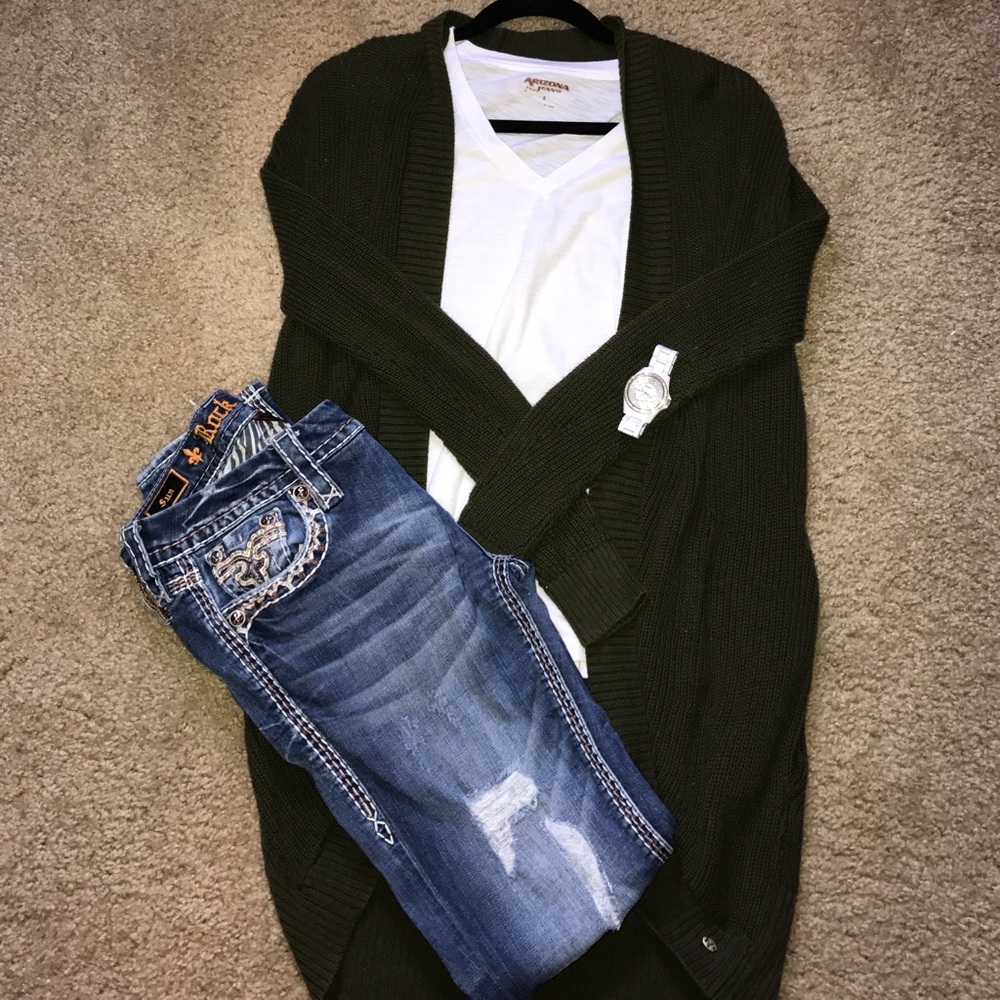 Olive green sweater