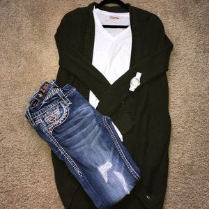 Olive green sweater