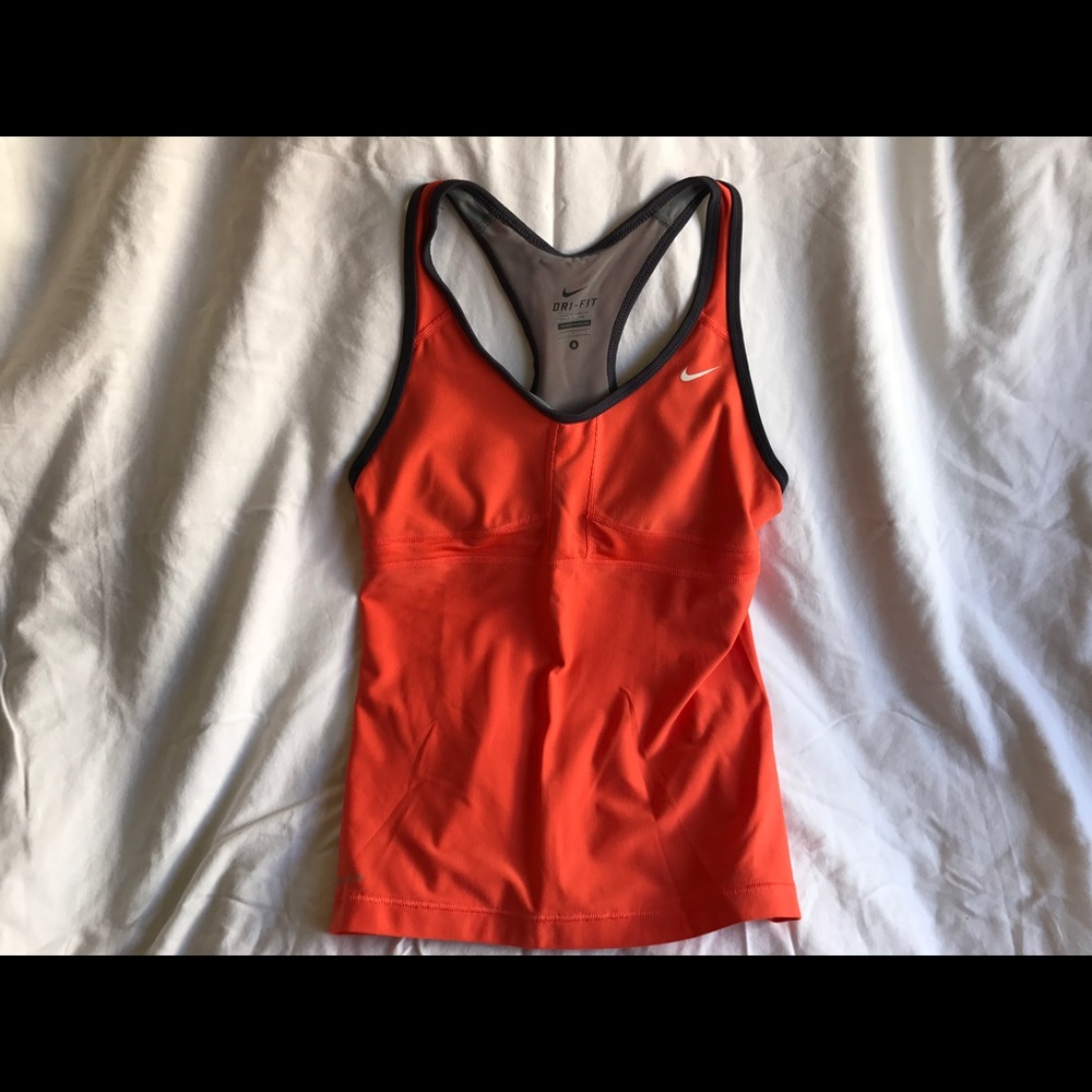 Nike studio top in orange