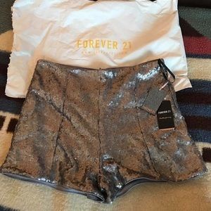 Sparkly sequined shorts